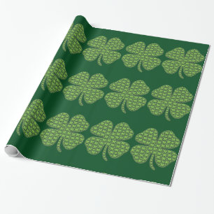 Shamrocks On A Shamrock Wrapping Paper