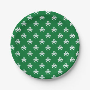 Shamrocks Paper Plate