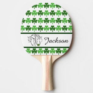 Shamrocks Ping Pong Paddle