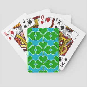 Shamrocks playing cards