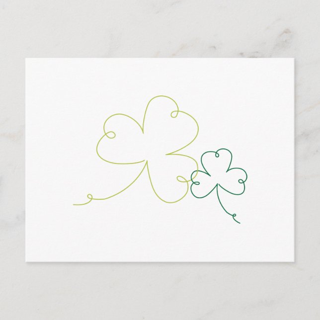 Shamrocks Postcard (Front)