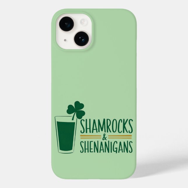 Shamrocks & Shenanigans: St. Patrick's Day Design  Case-Mate iPhone Case (Back)