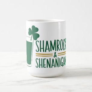 Shamrocks & Shenanigans: St. Patrick's Day Design Coffee Mug