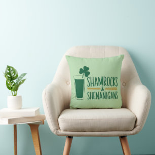 Shamrocks & Shenanigans: St. Patrick's Day Design Cushion