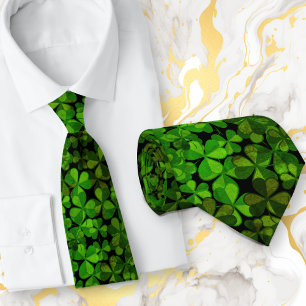 Shamrocks St. Patricks Day Celebration Neck Tie