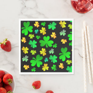 Shamrocks St. Patrick's Day Paper Napkins