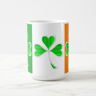 Shamrocks Two-Tone Coffee Mug