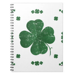 Shamrocks - vintage style notebook