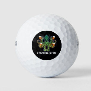 Shamroctopus Octopus Lover St Patrick's Day Golf Balls