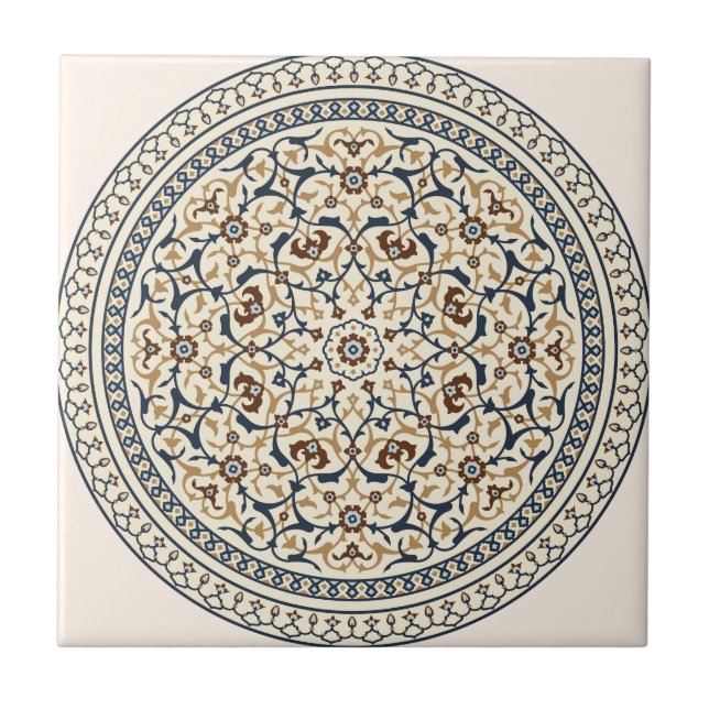 Shamseh Motif Ceramic Tile (Front)