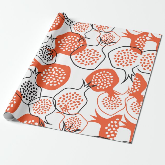SHANA TOVA CARD,Rosh Hashanah Greeting Card,with h Wrapping Paper (Unrolled)