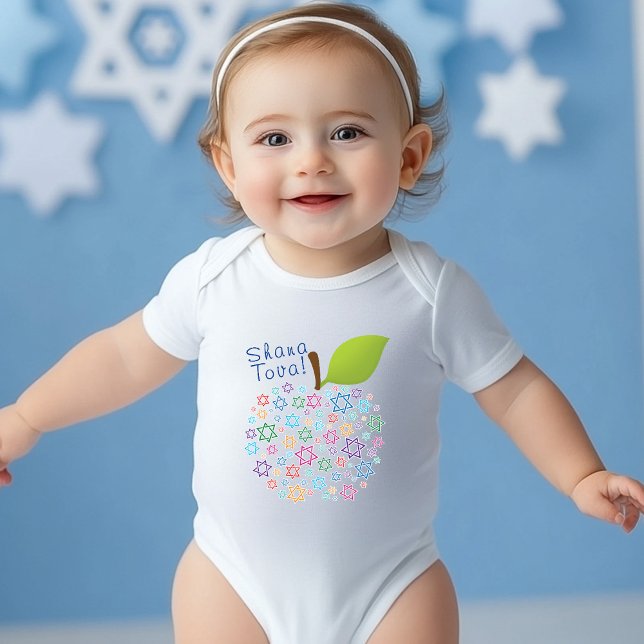 🍯 🍎🐟 Shana Tova! Happy New Year Baby Bodysuit (🍯 🍎🐟 Shana Tova! Happy New Year Baby Bodysuit)