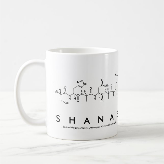Shanae peptide name mug (Left)