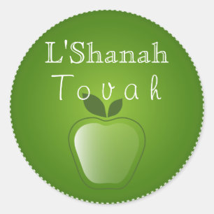 Shanah Tovah Rosh Hashanah Jewish New Year Classic Round Sticker
