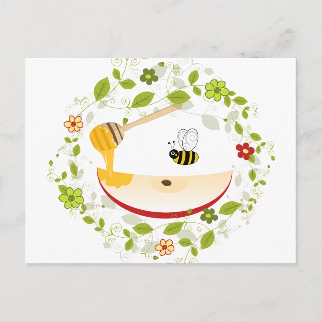 Shanah Tovah Rosh Hashanah Jewish New Year Holiday Postcard (Front)