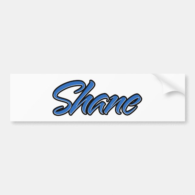 Shane Name blue Aufkleber Sticker Autoaufkleber (Front)