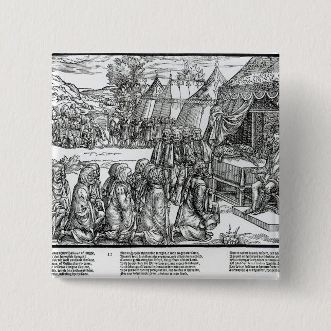 Shane O'Neill rebellious would-be Earl of 15 Cm Square Badge (Front)