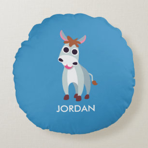 Shane the Donkey Round Cushion