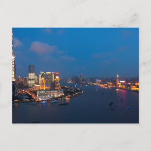 Shanghai by Night Postcard