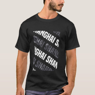 Shanghai Camo Pattern Grey Camouflage T-Shirt