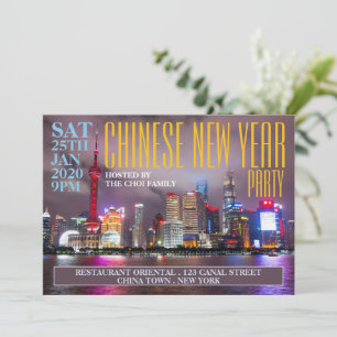 Shanghai, China, Chinese New Year Invitation