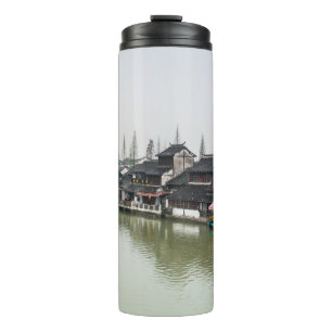 Shanghai, China, Mar 30, 2017, Wooden historic bui Thermal Tumbler