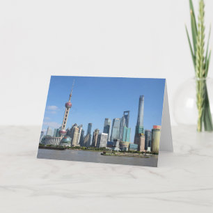 Shanghai from the Bund Greeting Card
