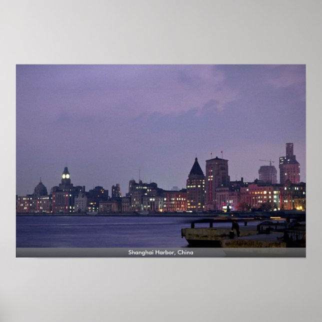 Shanghai Harbour, China Poster (Front)