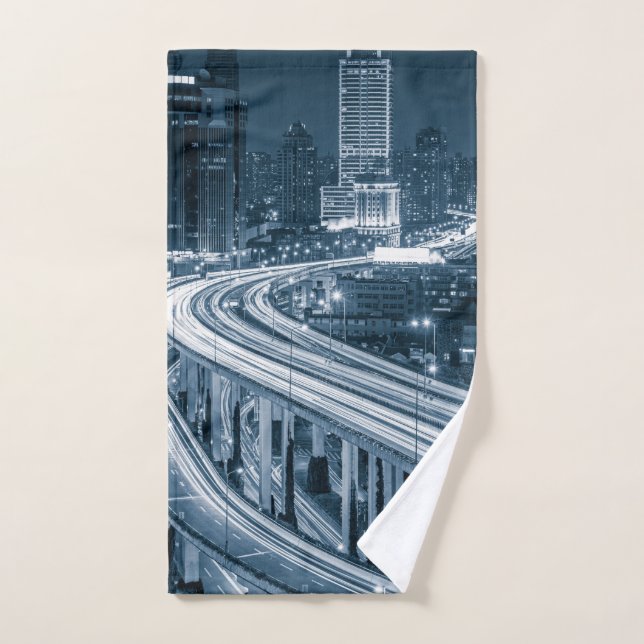 Shanghai Overpass hand towel (Hand Towel)