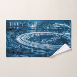 Shanghai Overpass hand towel