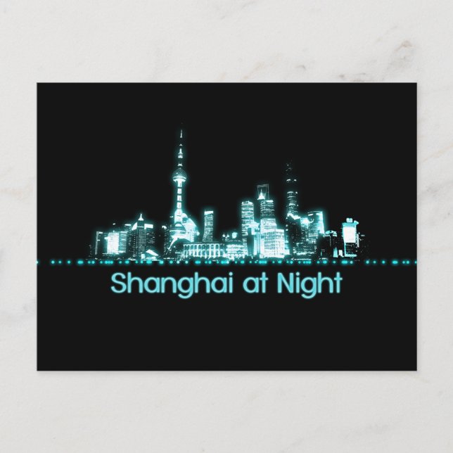 Shanghai Skyline Postcard (Front)