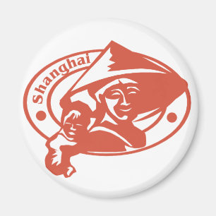Shanghai Stamp Magnet