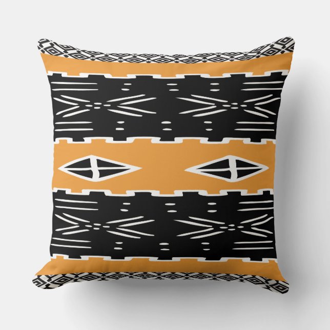 Shango African Tribal Print Cushion (Front)