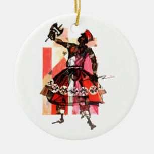 Shango orisha ceramic ornament