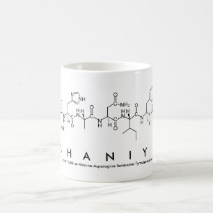 Shaniya peptide name mug