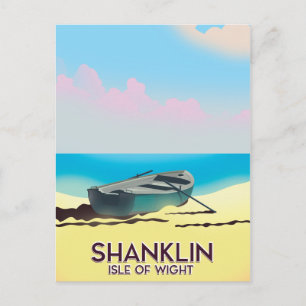 Shanklin, Isle of Wight vintage travel poster Postcard