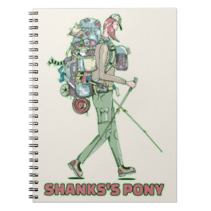 Shanks's pony funny hiker walking notebook