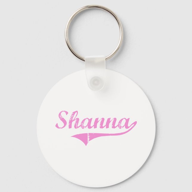 Shanna Classic Style Name Key Ring (Front)