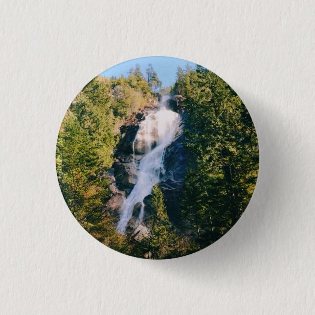 Shannon Falls, Squamish, Canada  3 Cm Round Badge (Front)