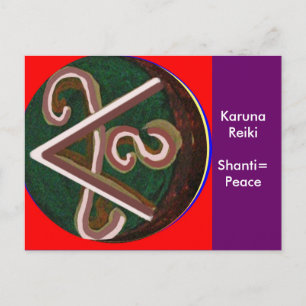 Shanti = Peace Postcard
