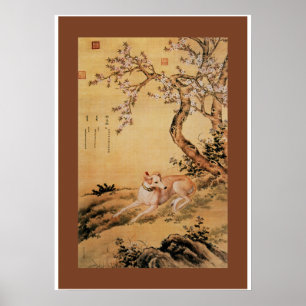 Shanxing Wolf (睒星狼)~Greyhound Giuseppe Casti Poster