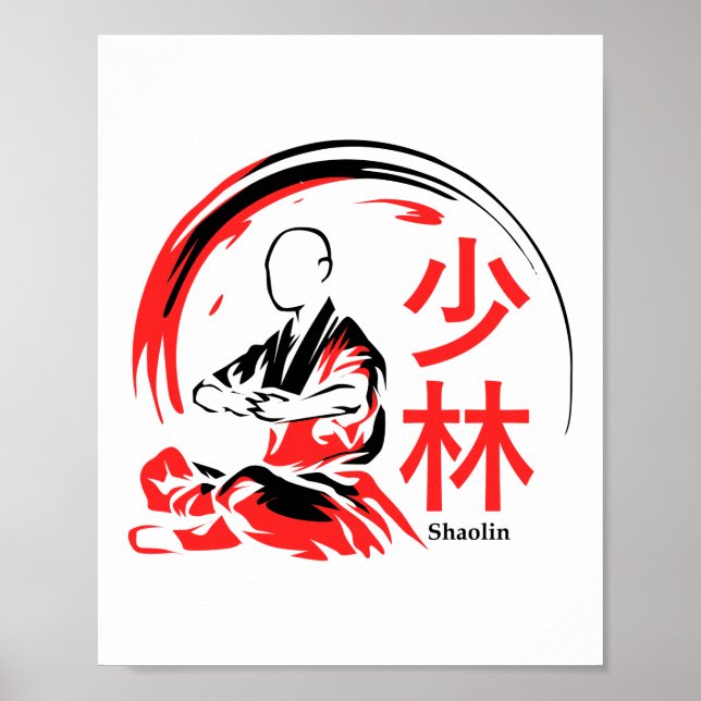 Shaolin Martial Arts Kung Fu Poster (Front)