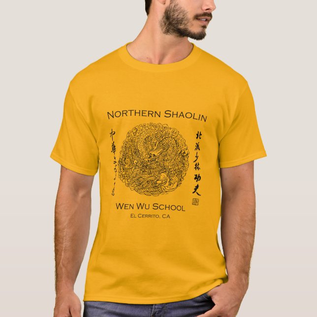 Shaolin T-Shirt for Men - Gold (Front)