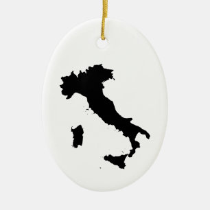 Shape of Italy Ceramic Tree Decoration