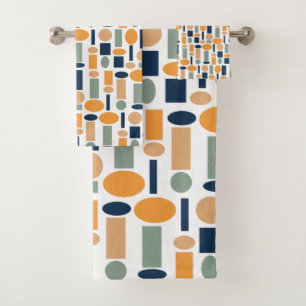 Shape Pattern  Bath Towel Set