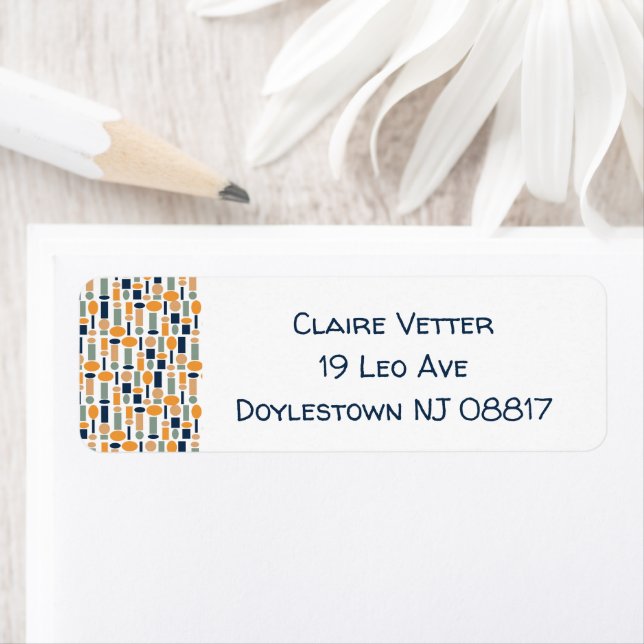 Shape Pattern  Return Address Label (Insitu)