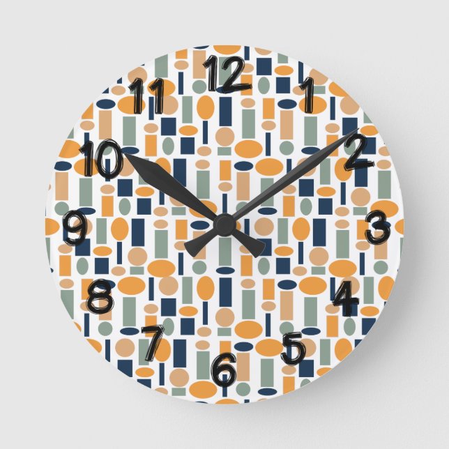 Shape Pattern  Round Clock (Front)