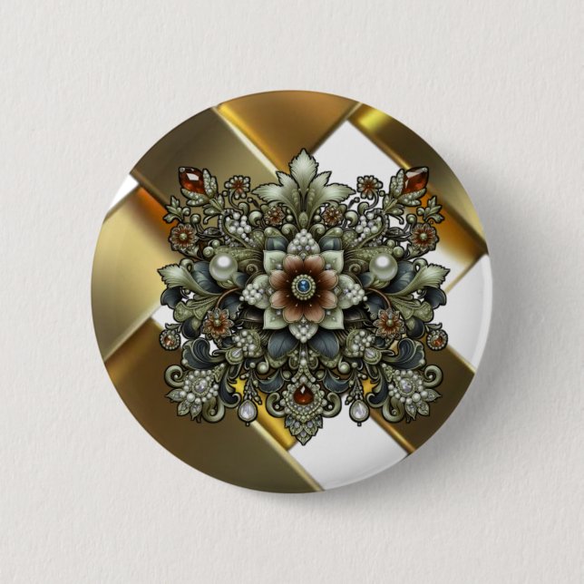 Shape Round Button With Zazzle custom buttons you (Front)