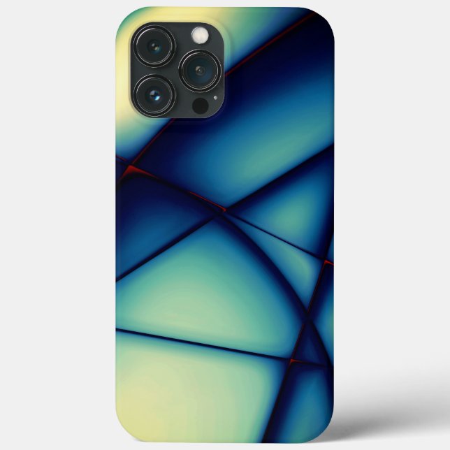 Shapeless cutouts raised, blue to 'avocado cream'  Case-Mate iPhone case (Back)