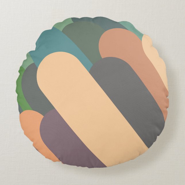 Shapes abstract round cushion (Front)
